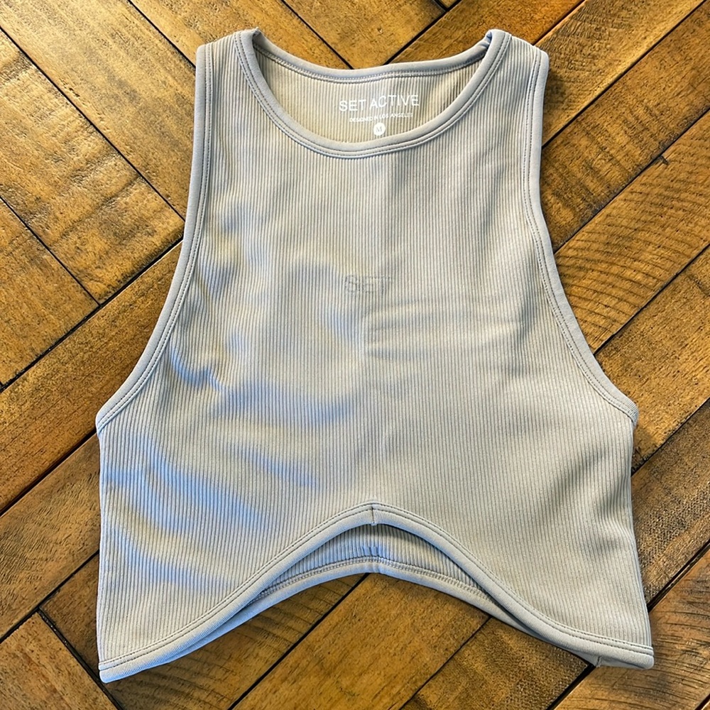 Taupe SET Active sports bra